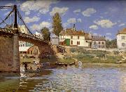 Alfred Sisley Bridge at Villeneuve-la-Garenne china oil painting reproduction